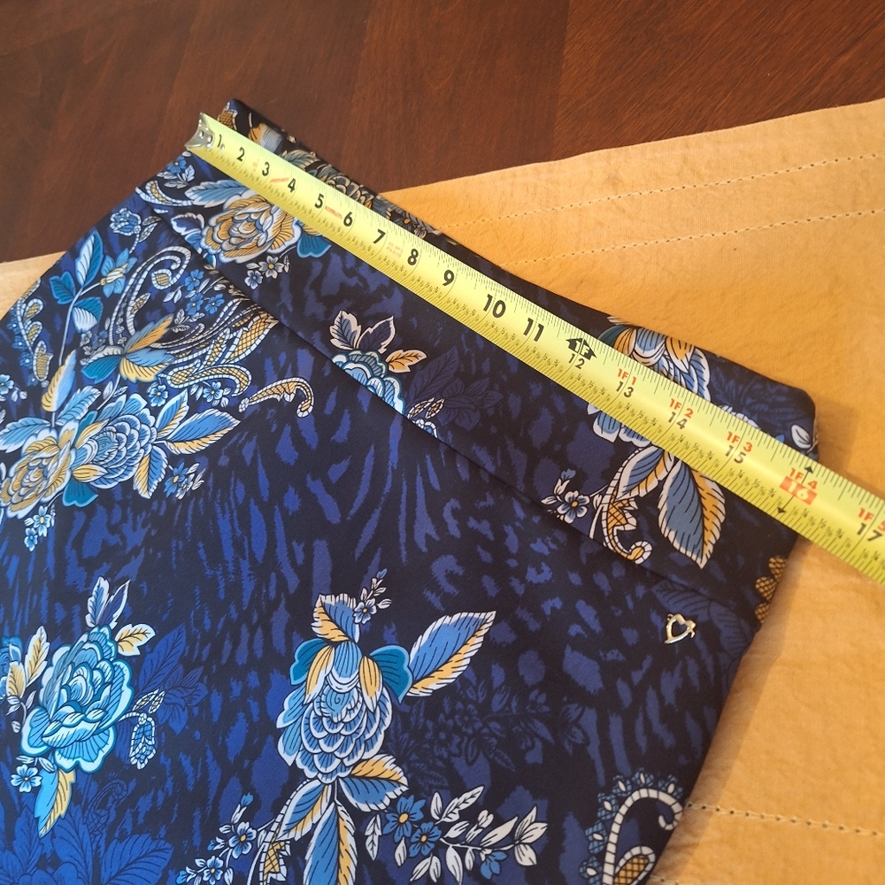 Thalia Sodi Blue and Yellow Floral Pencil Skirt - Picture 9 of 10